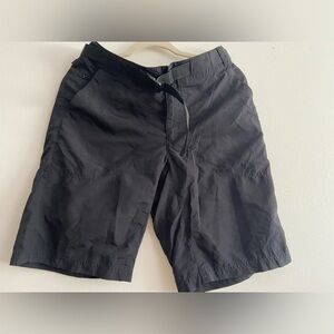 REI UPF 50+ Black Outdoor Hiking Shorts with Belted Waist Size 8